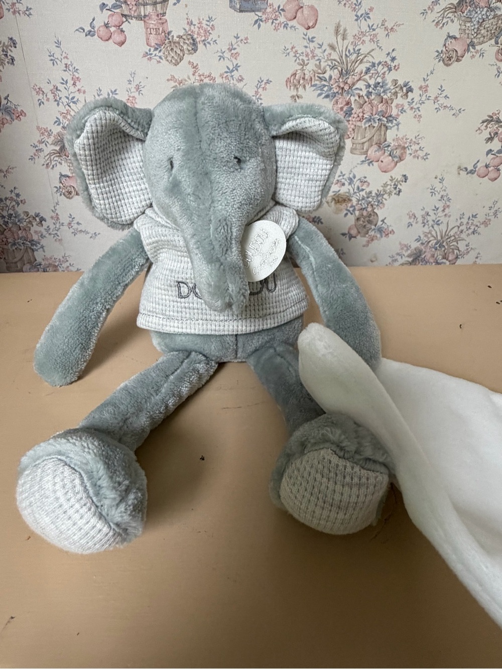 DouDou Sweety Elephant Plush Lovey Baby Gray Soft Infant Gift NWOT